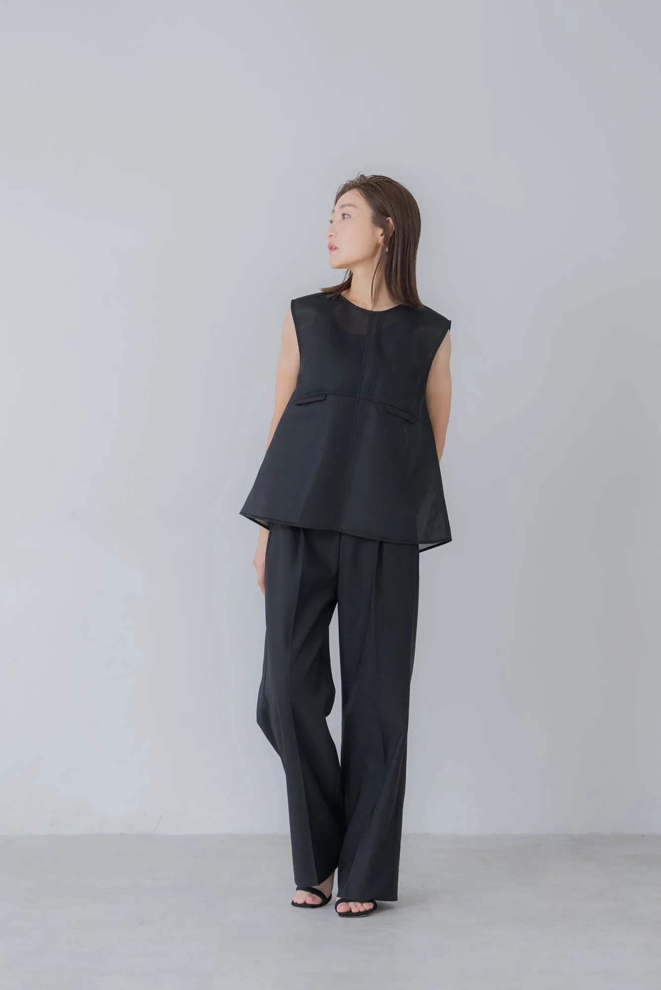 シアーラッセル ノースリトップス｜SHEER RUSSEL NO SLEEVE TOPS