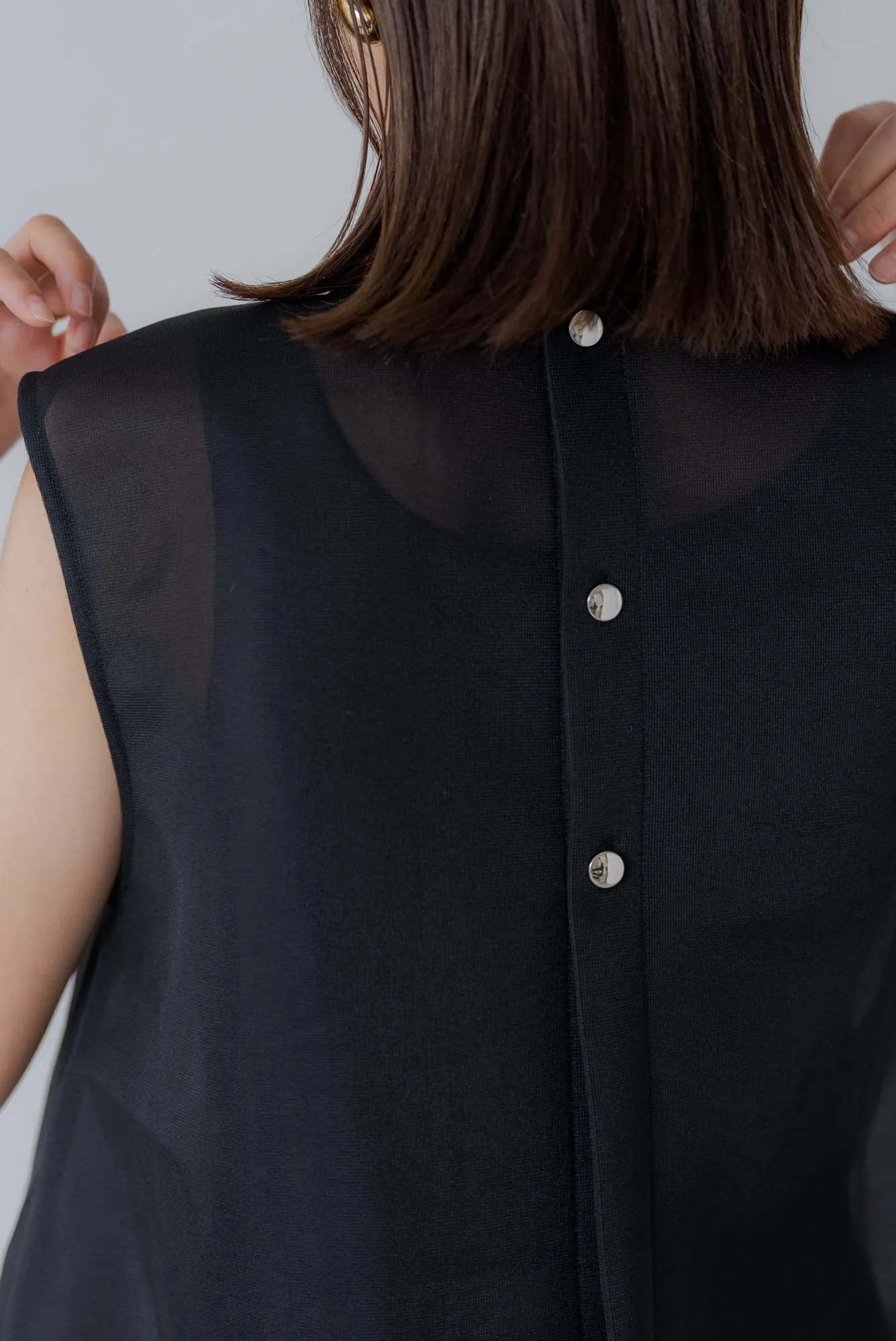 シアーラッセル ノースリトップス｜SHEER RUSSEL NO SLEEVE TOPS