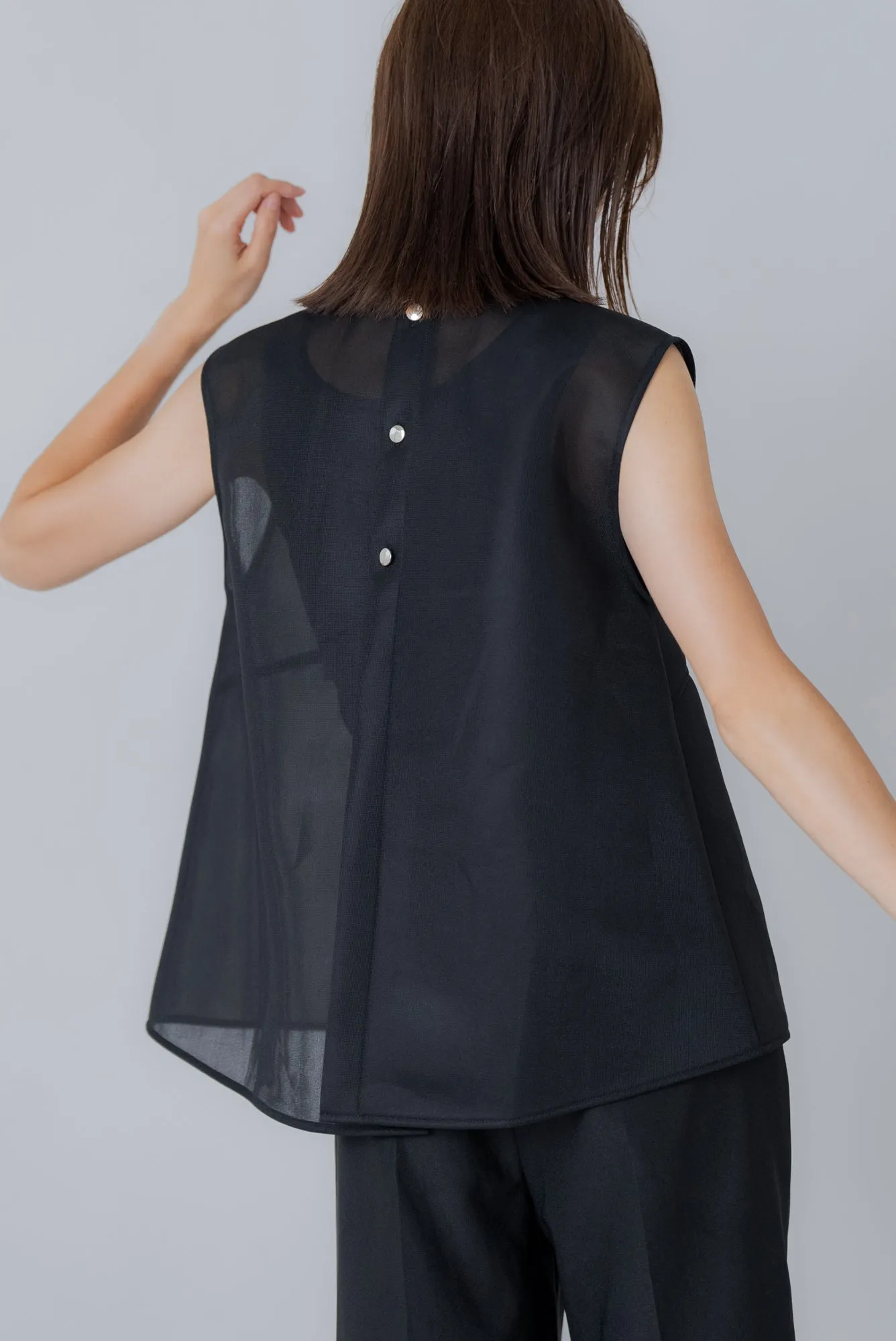 シアーラッセル ノースリトップス｜SHEER RUSSEL NO SLEEVE TOPS