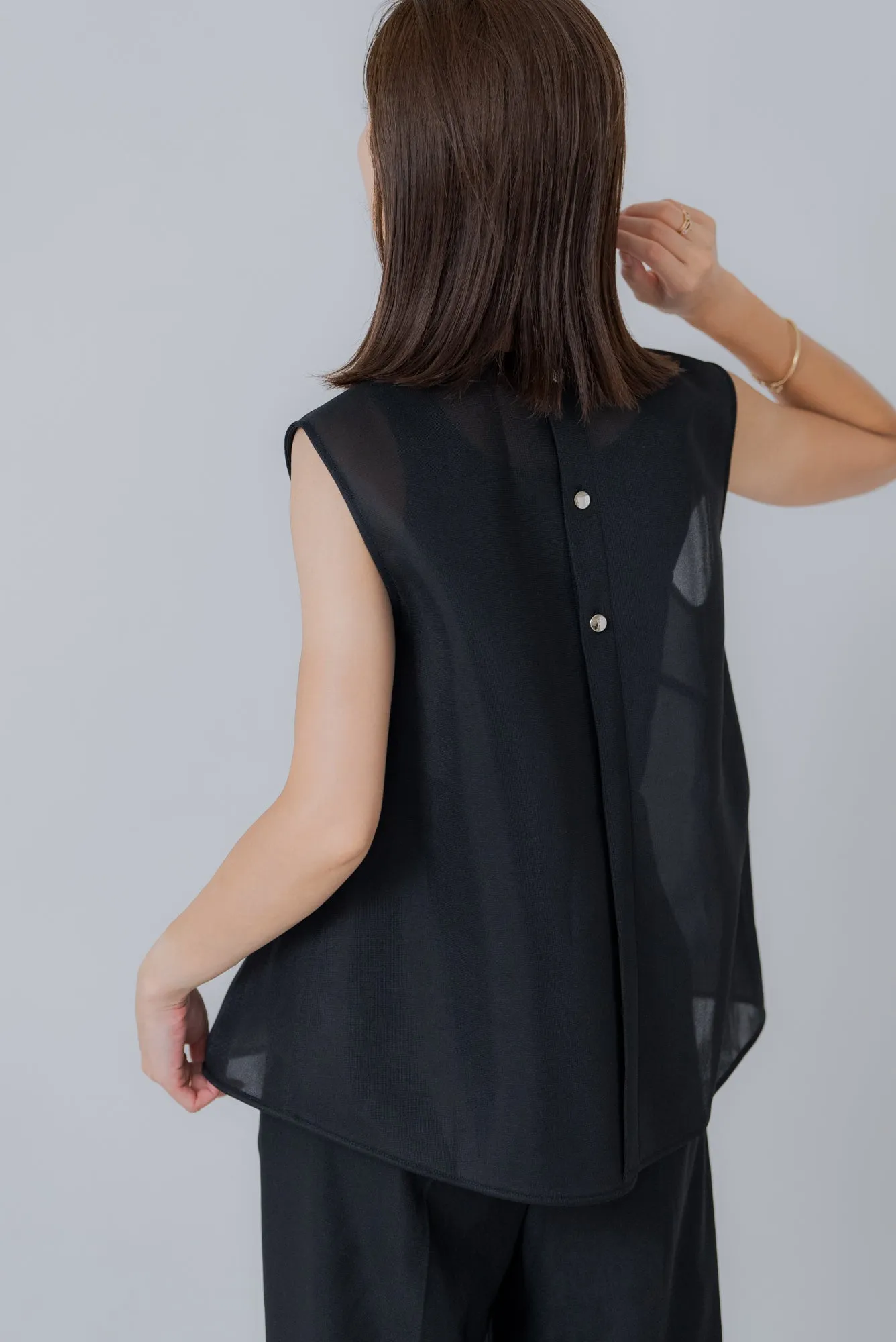 シアーラッセル ノースリトップス｜SHEER RUSSEL NO SLEEVE TOPS