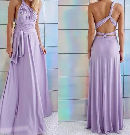 11 color summer women maxi dress red bandage long dress Multiway Bridesmaids Convertible Dress