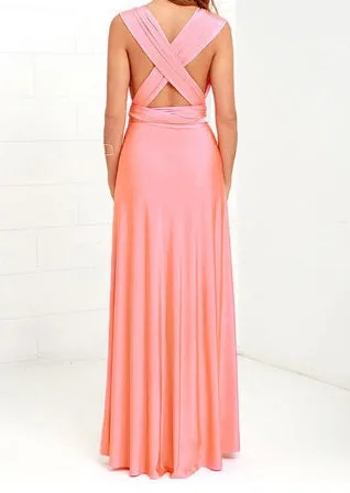 11 color summer women maxi dress red bandage long dress Multiway Bridesmaids Convertible Dress