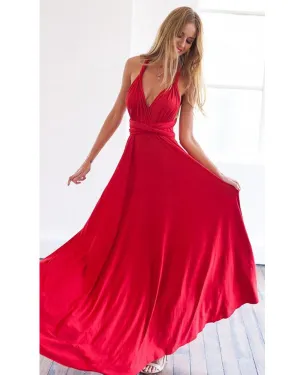 2020 Popular Multi-Wear Bridesmaid Dresses Maxi Convertible Dress