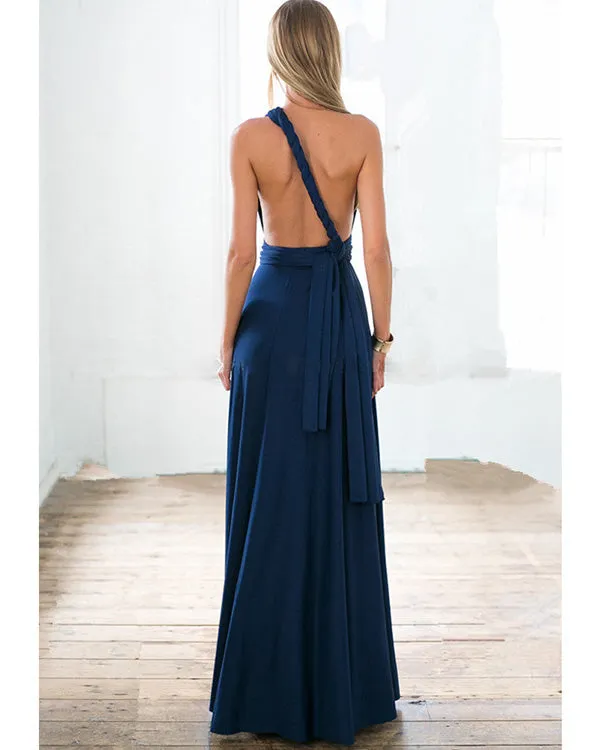 2020 Popular Multi-Wear Bridesmaid Dresses Maxi Convertible Dress