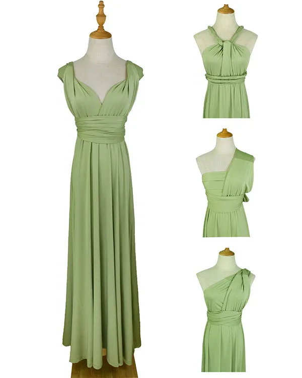 2020 Popular Multi-Wear Bridesmaid Dresses Maxi Convertible Dress
