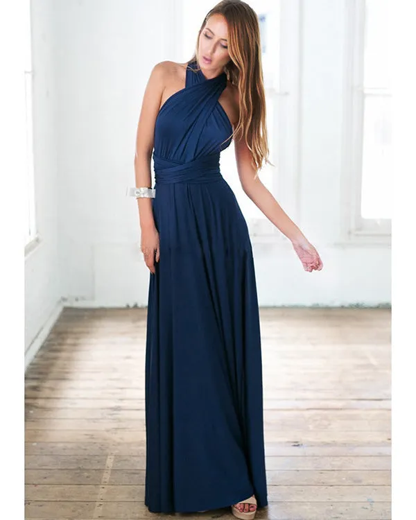 2020 Popular Multi-Wear Bridesmaid Dresses Maxi Convertible Dress