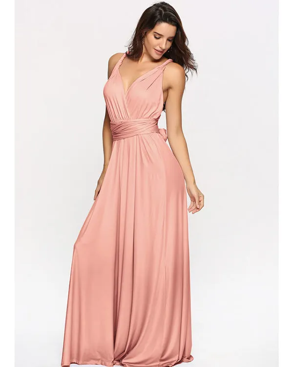 2020 Popular Multi-Wear Bridesmaid Dresses Maxi Convertible Dress