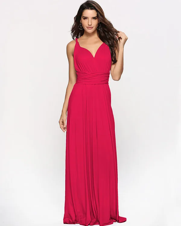2020 Popular Multi-Wear Bridesmaid Dresses Maxi Convertible Dress
