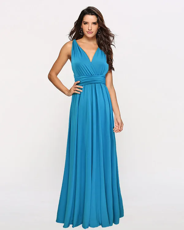 2020 Popular Multi-Wear Bridesmaid Dresses Maxi Convertible Dress