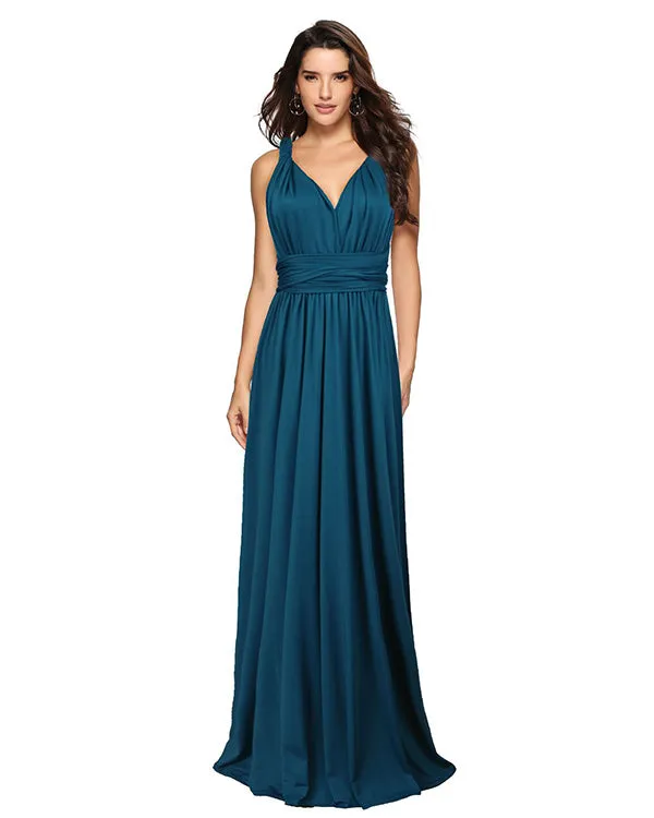 2020 Popular Multi-Wear Bridesmaid Dresses Maxi Convertible Dress