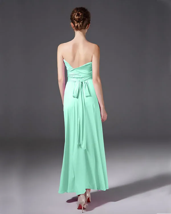 2020 Popular Multi-Wear Bridesmaid Dresses Maxi Convertible Dress