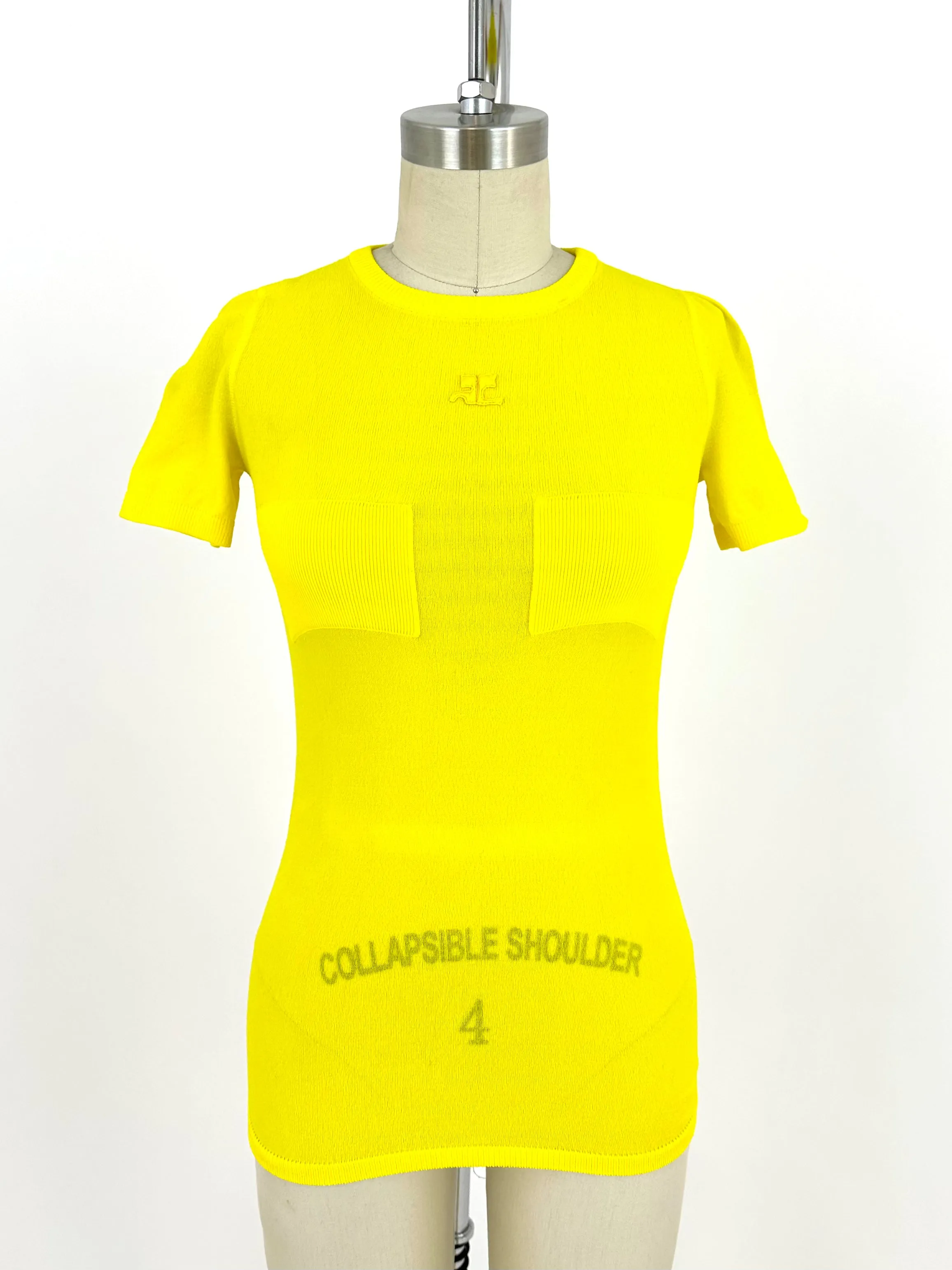 70s Courréges Logo Patch Top