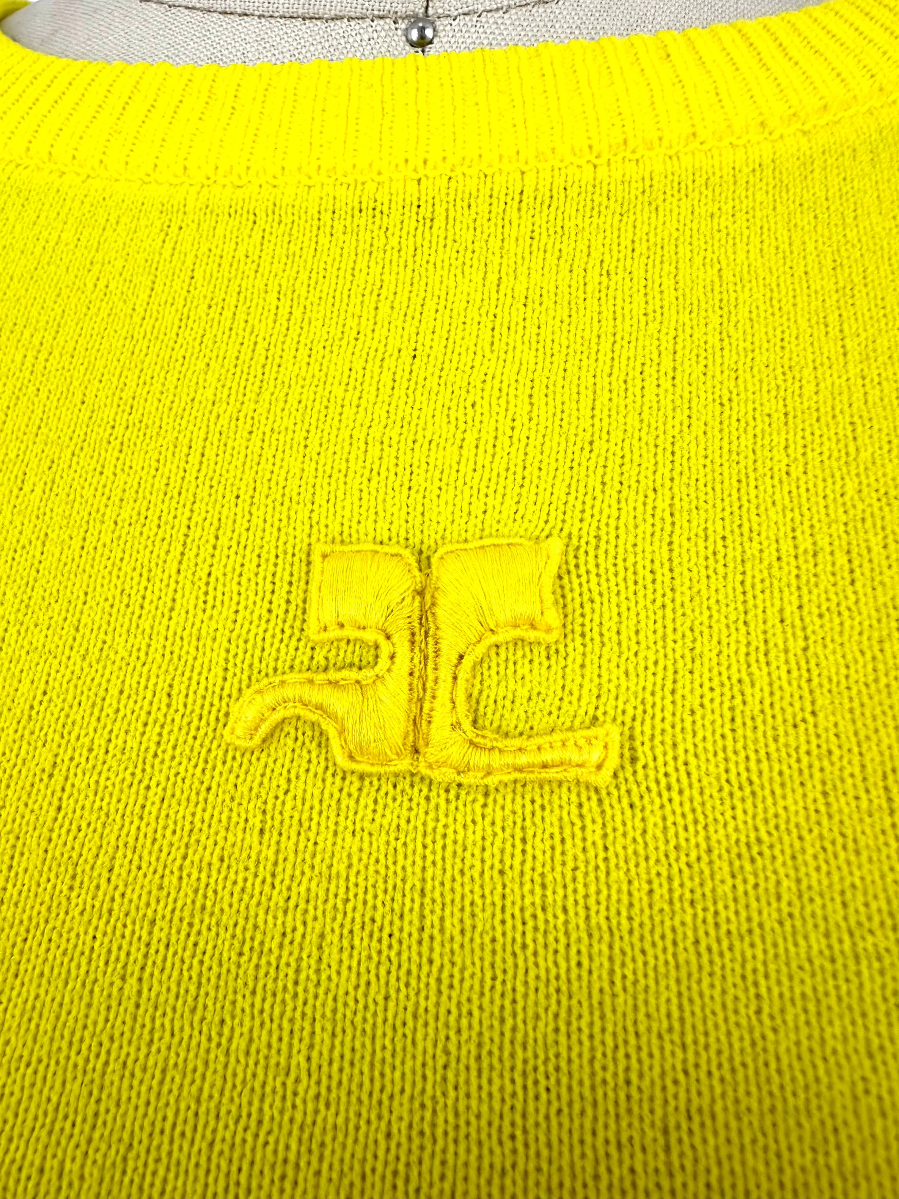 70s Courréges Logo Patch Top