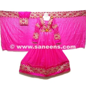 Afghan Bridle Gown In Pink Color