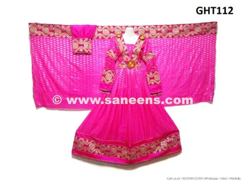 Afghan Bridle Gown In Pink Color