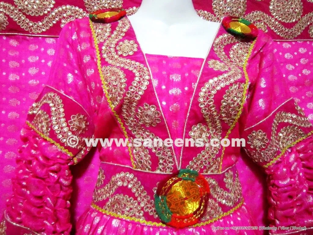 Afghan Bridle Gown In Pink Color