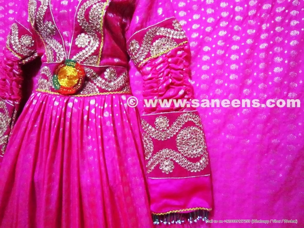 Afghan Bridle Gown In Pink Color