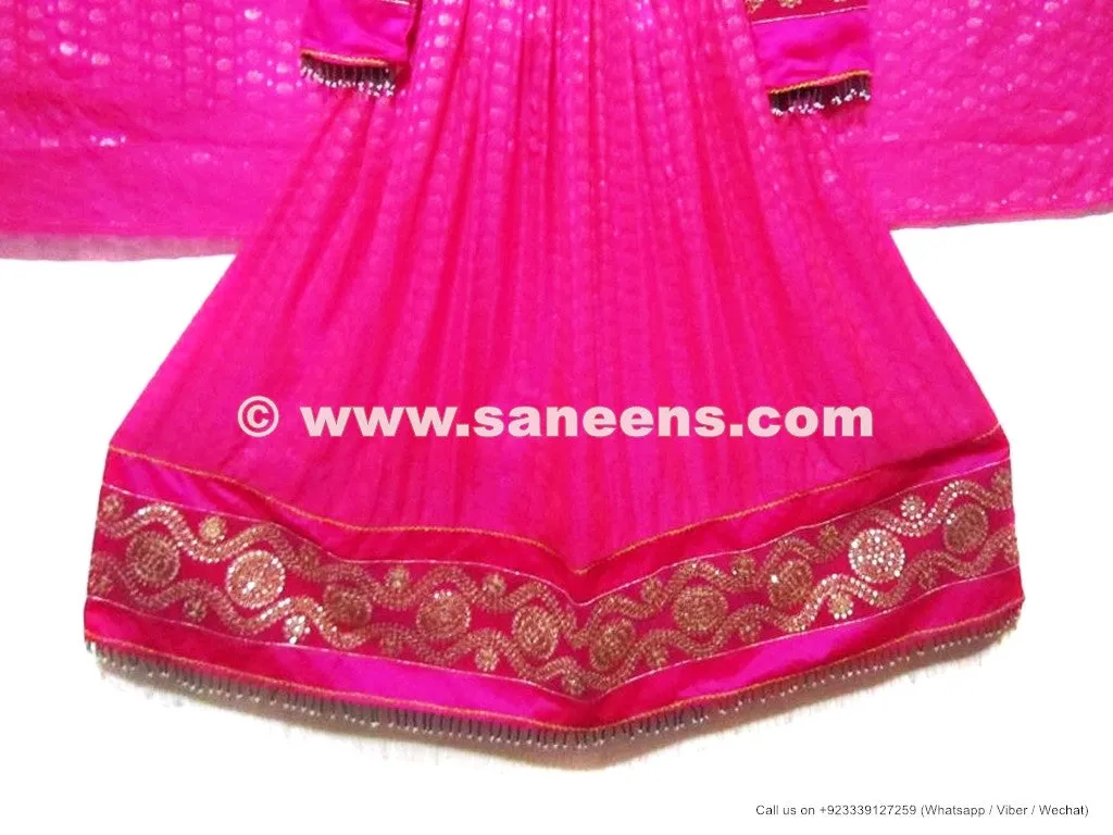 Afghan Bridle Gown In Pink Color