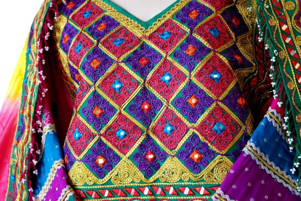 Afghan Bridle Pink Dress