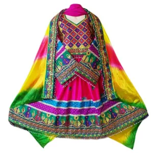 Afghan Bridle Pink Dress