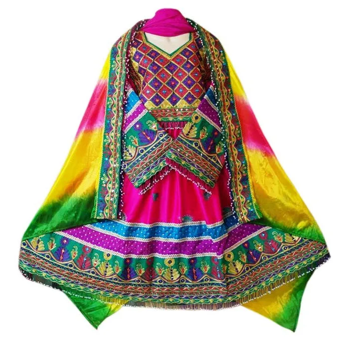 Afghan Bridle Pink Dress