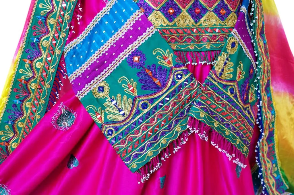Afghan Bridle Pink Dress