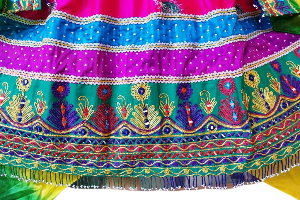 Afghan Bridle Pink Dress