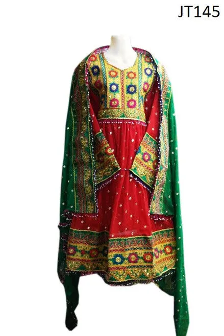 Afghan Red Color Dress