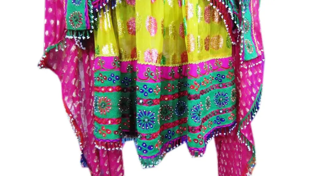 Afghan Yellow Bridle Dress