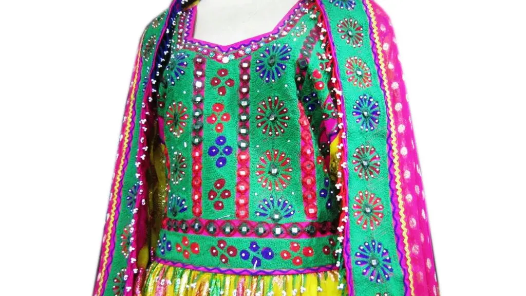 Afghan Yellow Bridle Dress