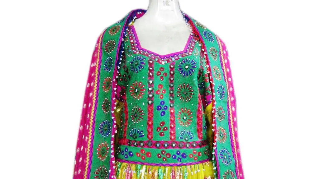Afghan Yellow Bridle Dress