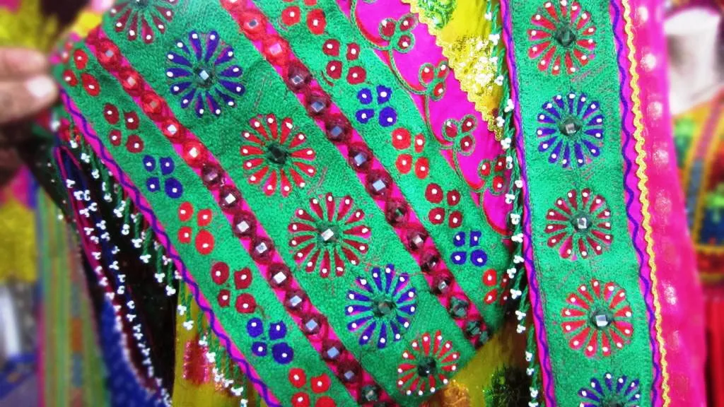 Afghan Yellow Bridle Dress