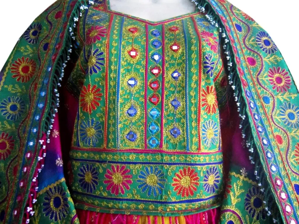Afghani Brides Green Dress