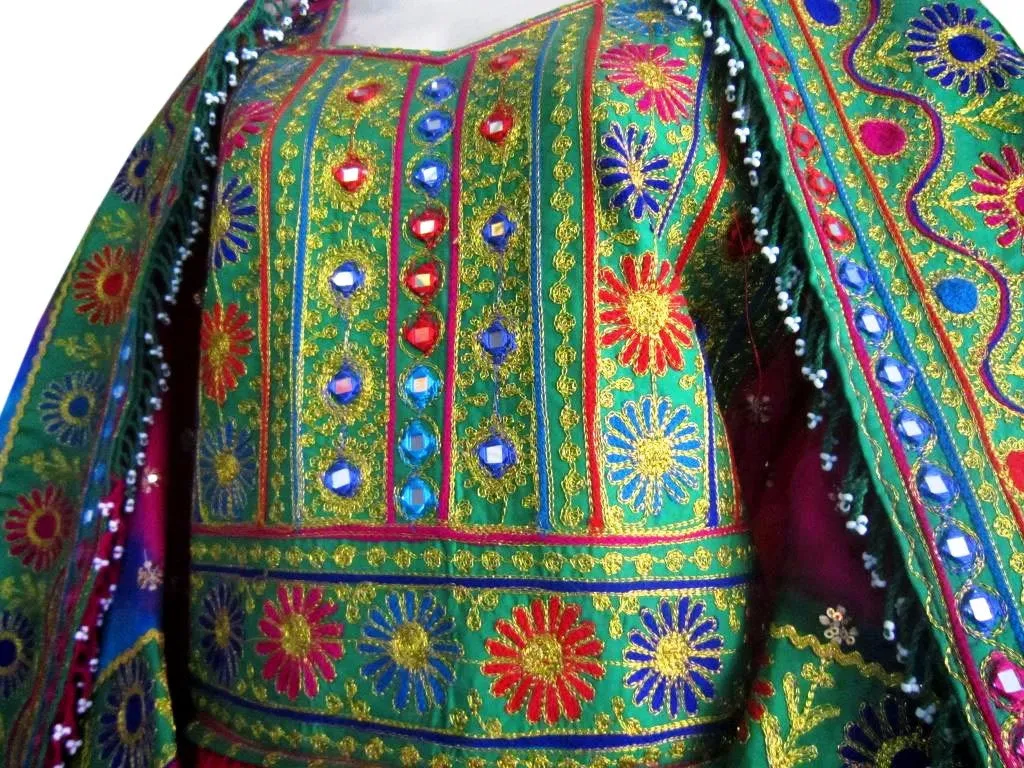 Afghani Brides Green Dress