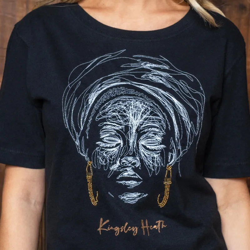 Afrika Femme Regular Crew Tee - Mamba