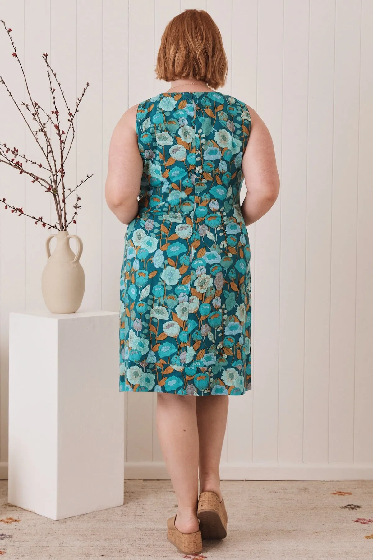 Alana Dress - Poppy Teal