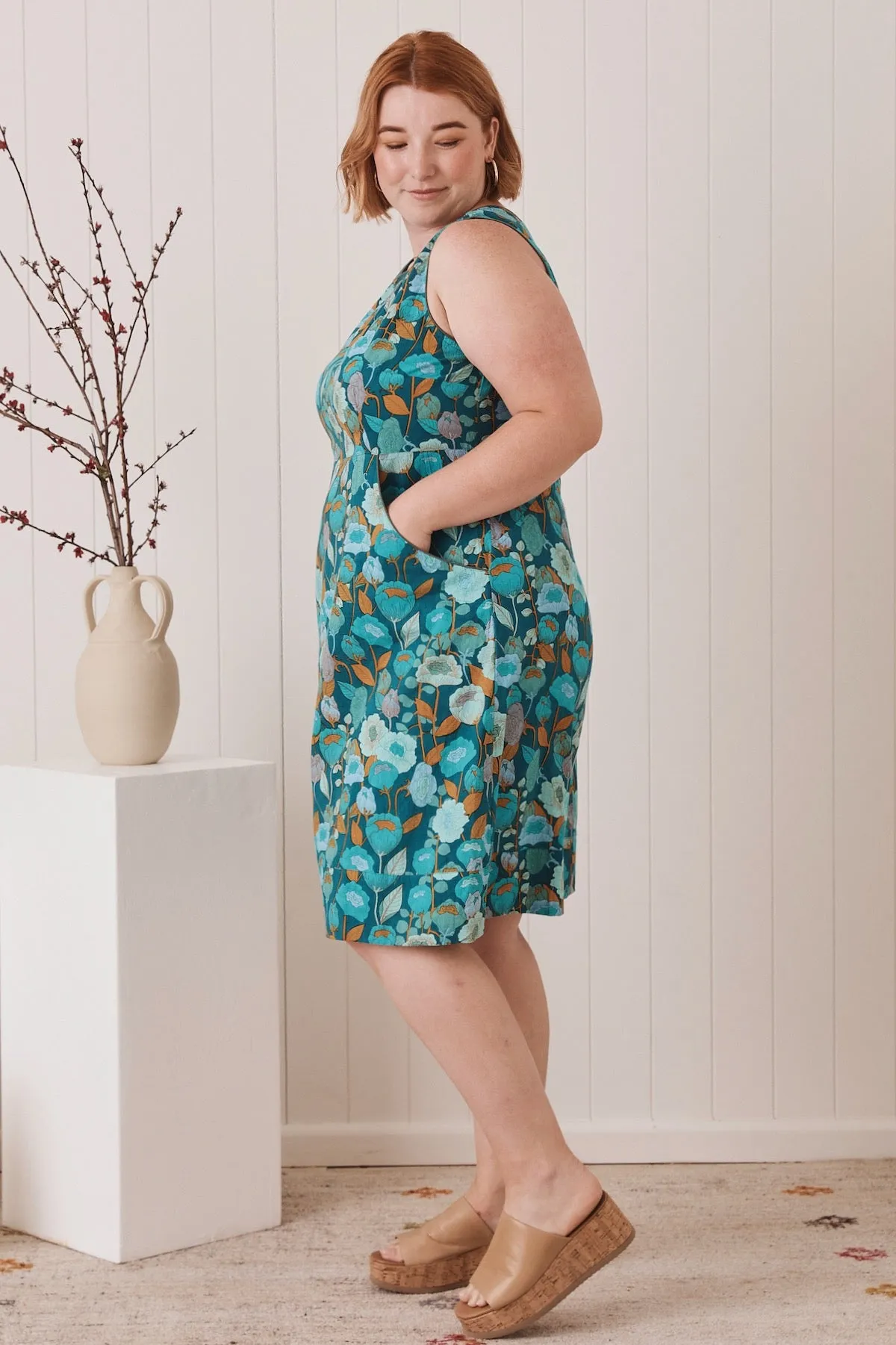 Alana Dress - Poppy Teal