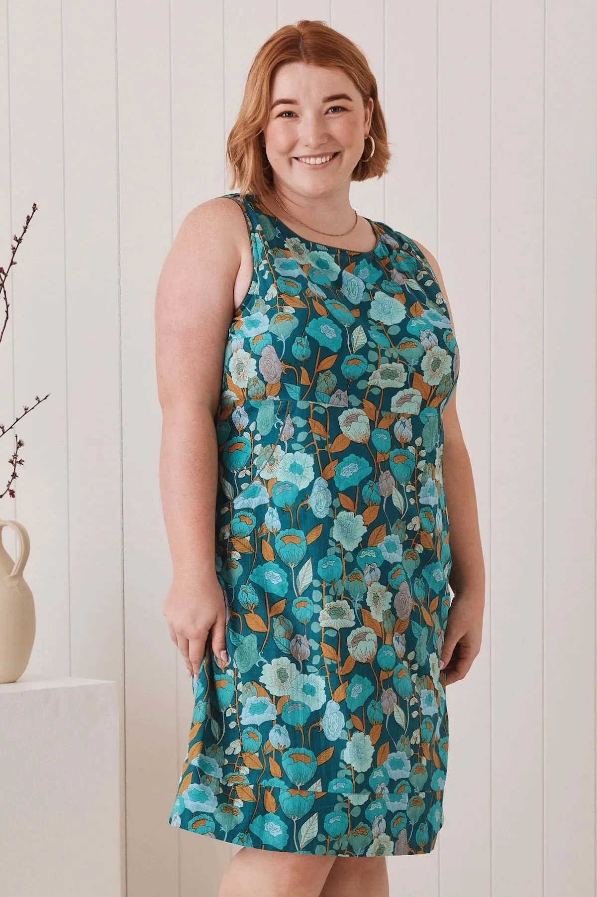 Alana Dress - Poppy Teal