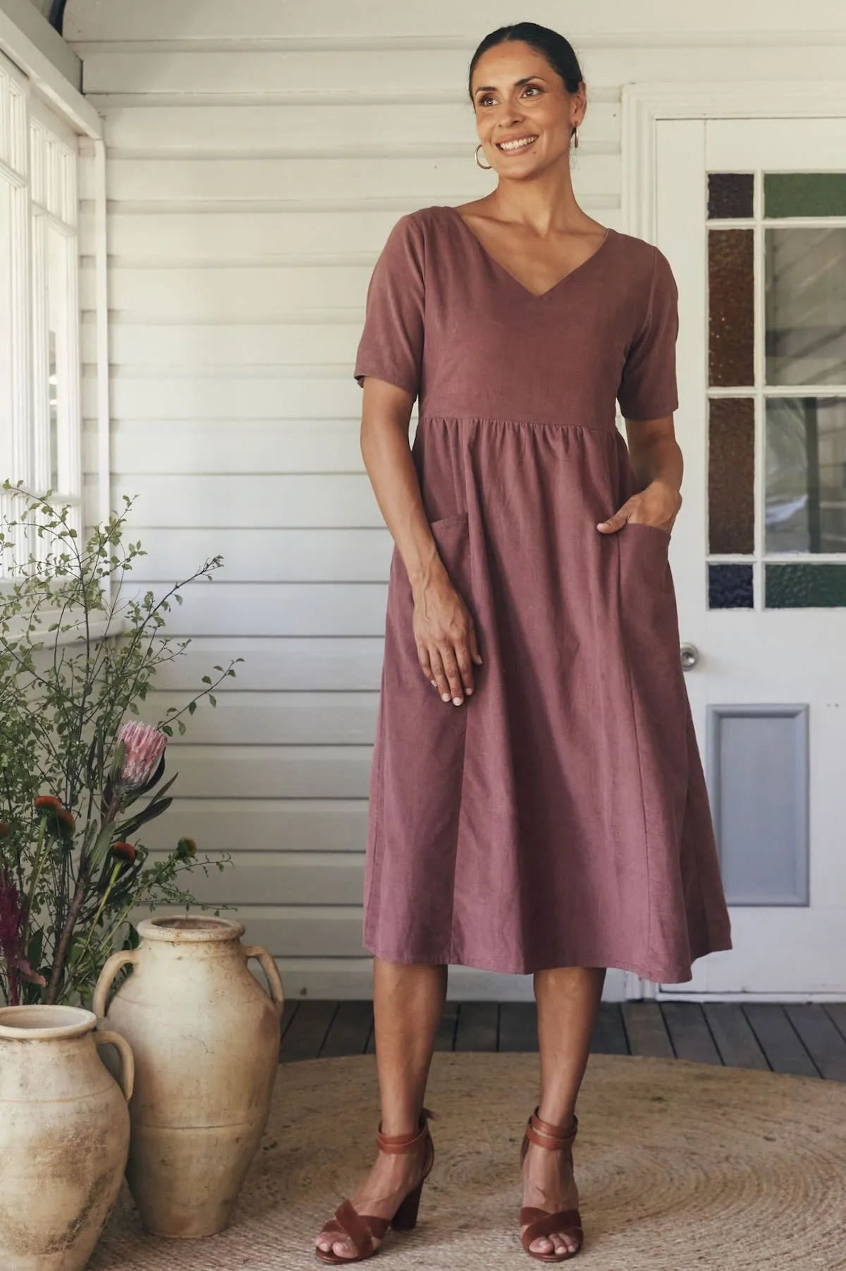 Alice Midi Dress - Clove