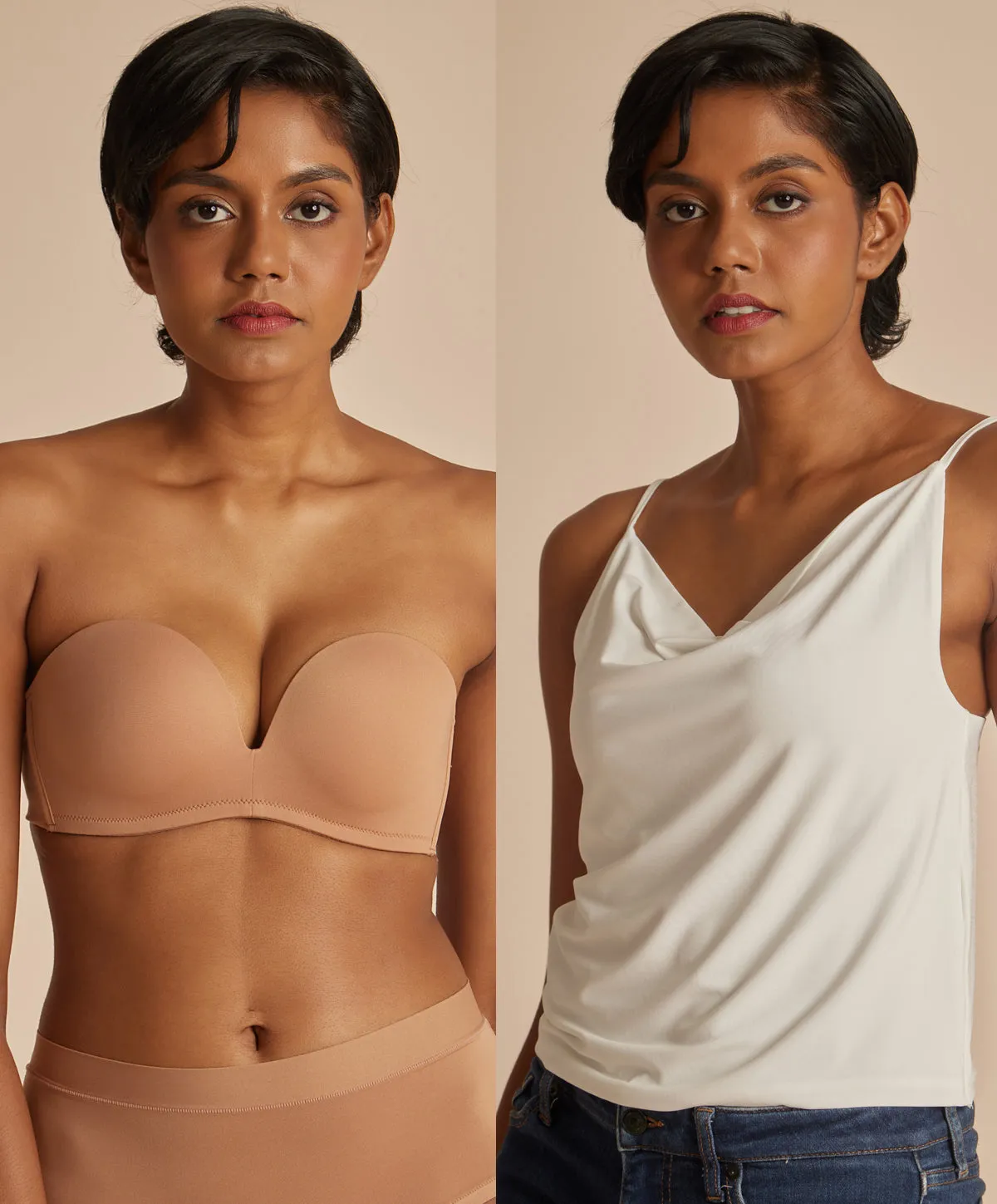 Anti-Slip Push-Up Strapless Bra