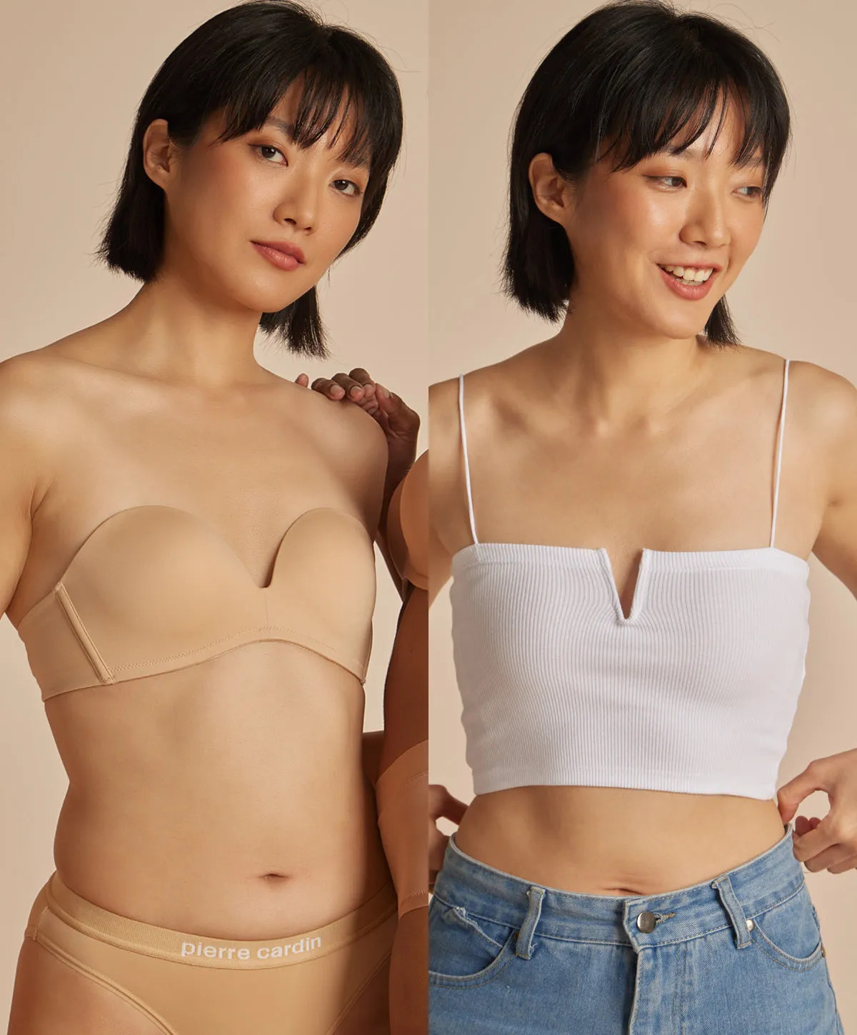 Anti-Slip Push-Up Strapless Bra