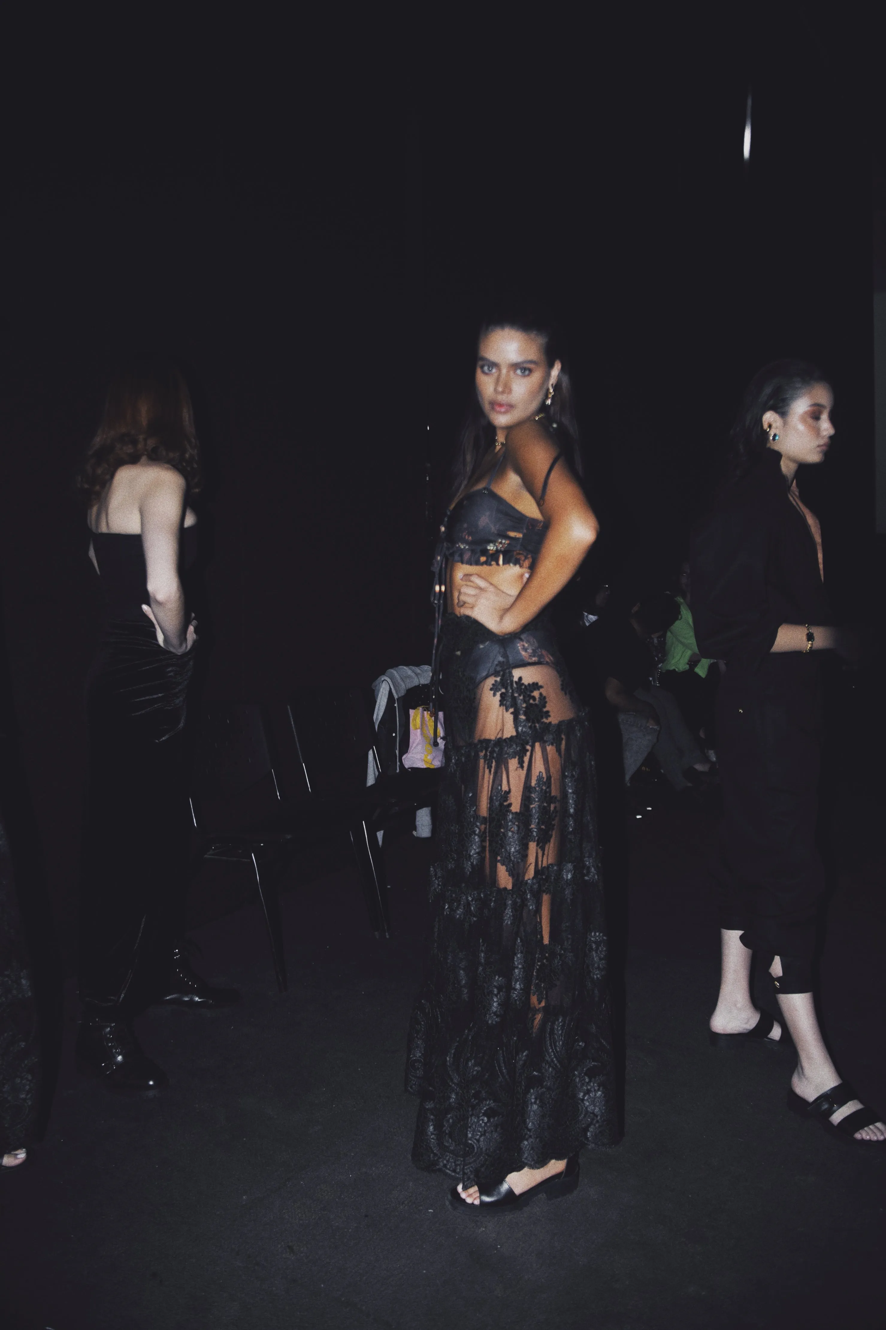 Antigua Macarena Open Skirt Black Lace