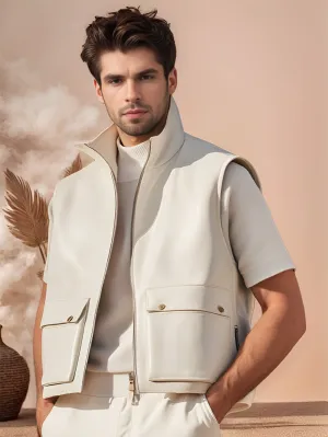 Arctic Crest Genuine Leather Vest for Men