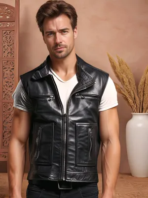 Ardent Vault Genuine Leather Vest for Men