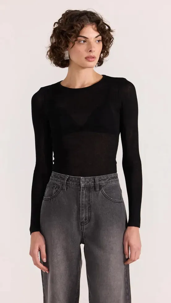 Asta Sheer Knit Top