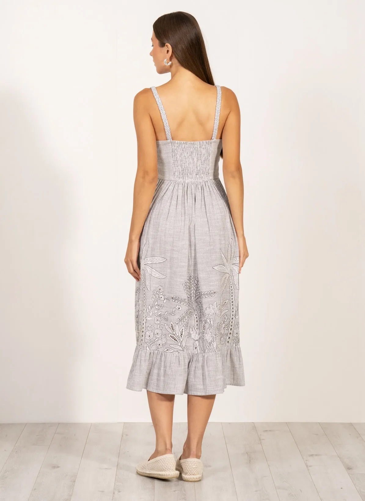 Athea gray braided dress