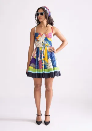 Ballerina flared mini dress