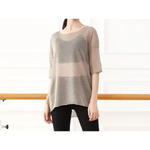 Ballerina Sheer Long Sleeve Dance Top