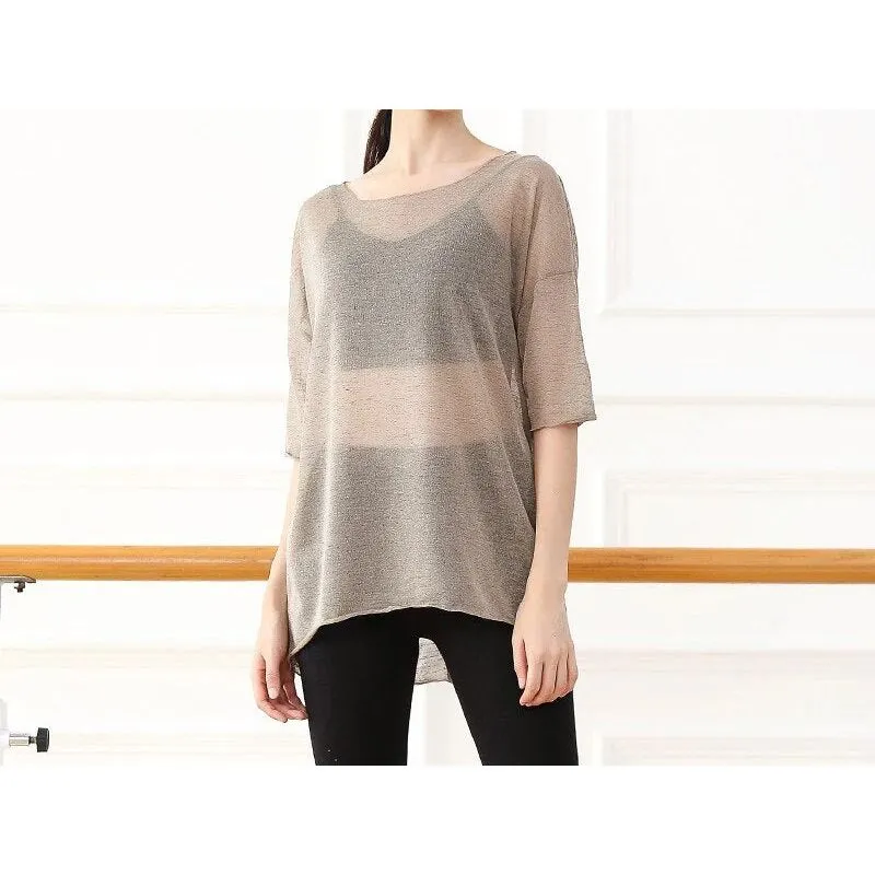 Ballerina Sheer Long Sleeve Dance Top