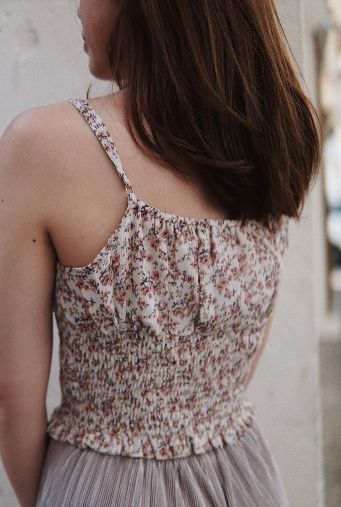 Beautiful Blooms Smocked Cami Top